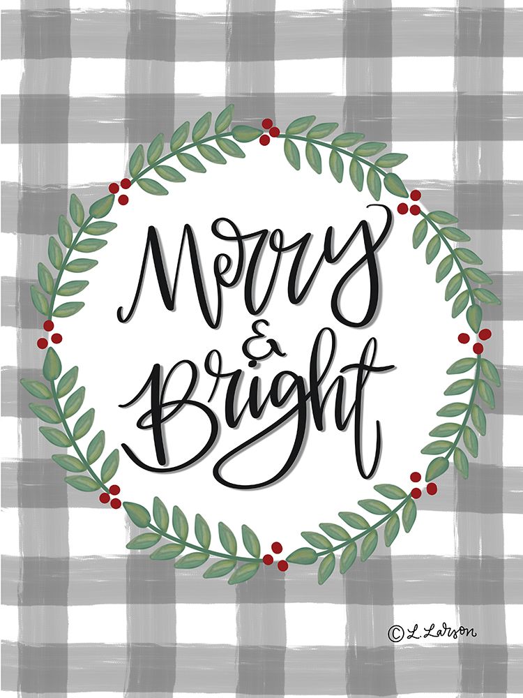 Merry And Bright art print by Lisa Larson for $57.95 CAD