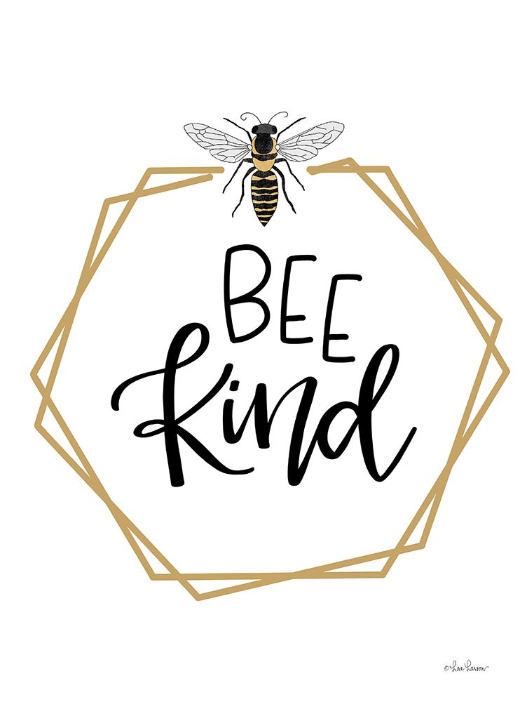Geo Bee Kind art print by Lisa Larson for $57.95 CAD