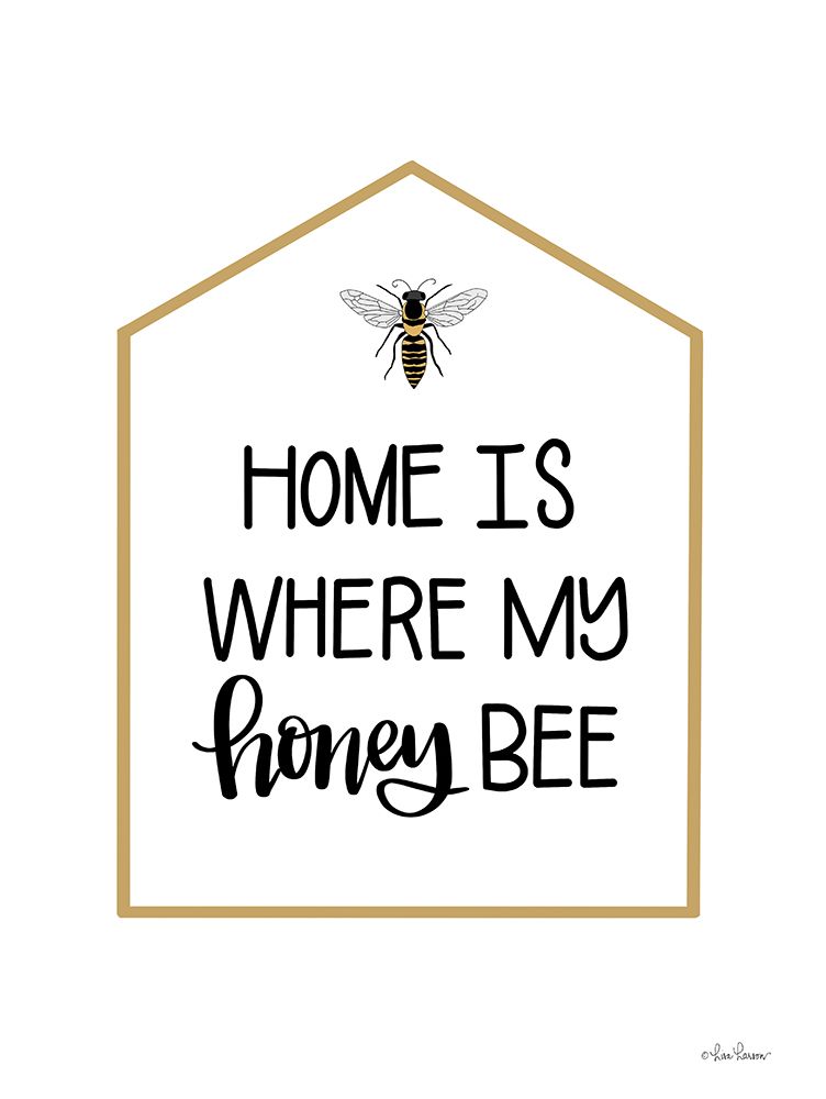 Home is Where My Honey Bee art print by Lisa Larson for $57.95 CAD