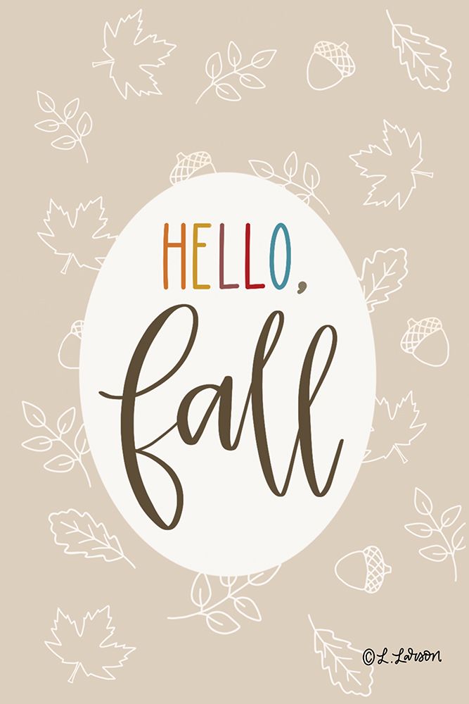 Hello Fall art print by Lisa Larson for $57.95 CAD