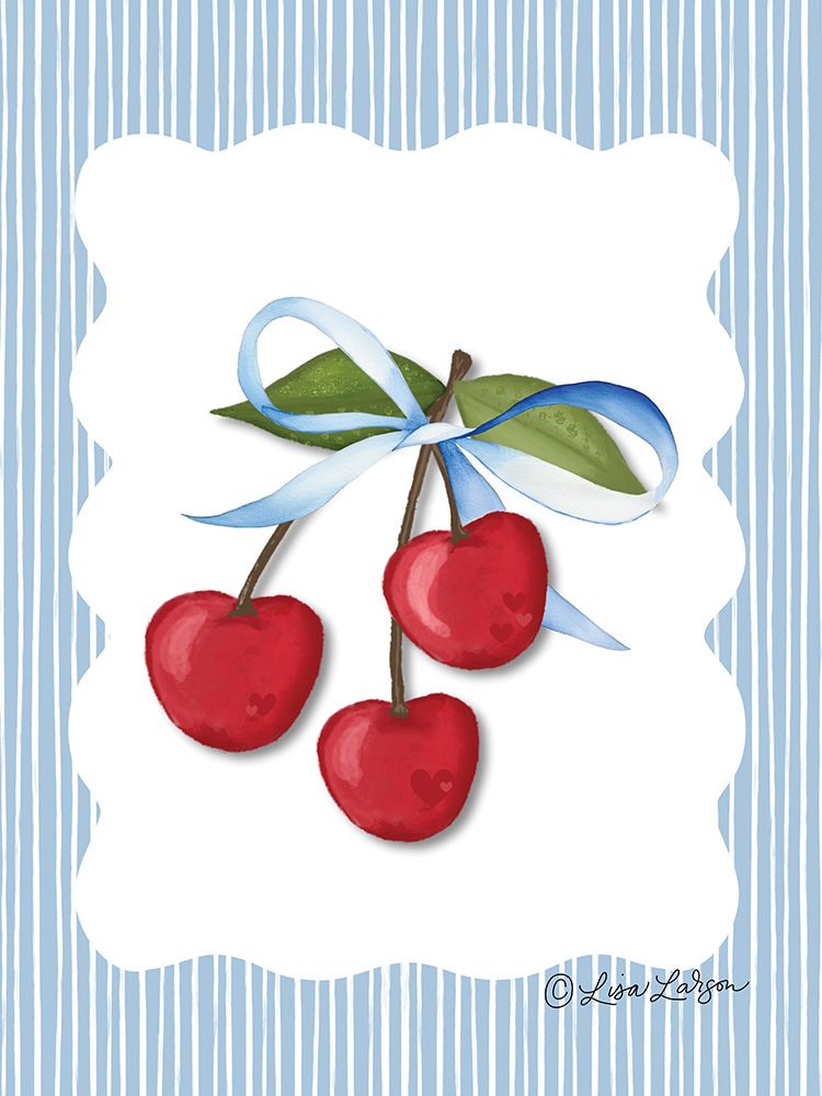 Cherry Love I art print by Lisa Larson for $57.95 CAD