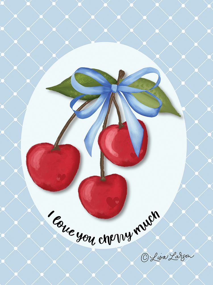 I Love You Cherry Much art print by Lisa Larson for $57.95 CAD