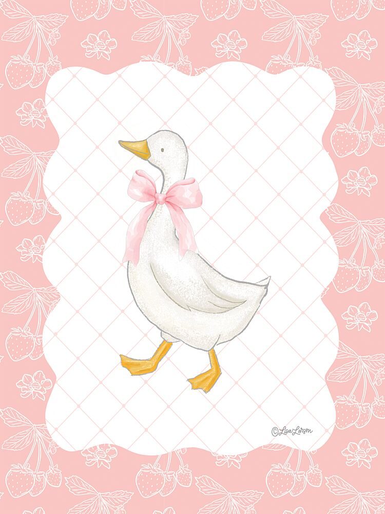 Strawberry Goose art print by Lisa Larson for $57.95 CAD