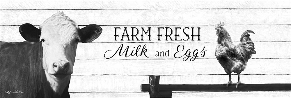 Farm Fresh Milk and Eggs art print by Lori Deiter for $57.95 CAD