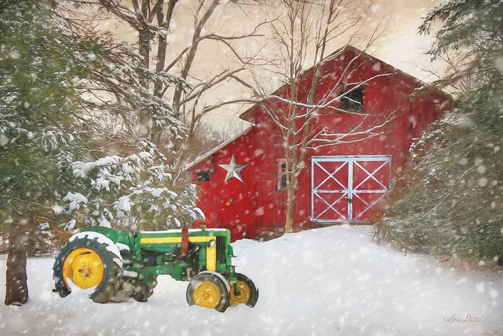 Winter at the Barn art print by Lori Deiter for $57.95 CAD