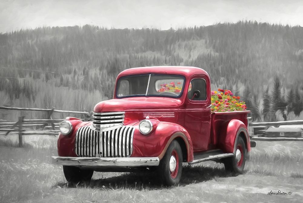 American Made with Flowers art print by Lori Deiter for $57.95 CAD