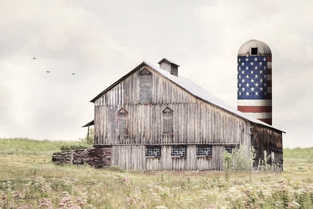 One Land, One Flag art print by Lori Deiter for $57.95 CAD