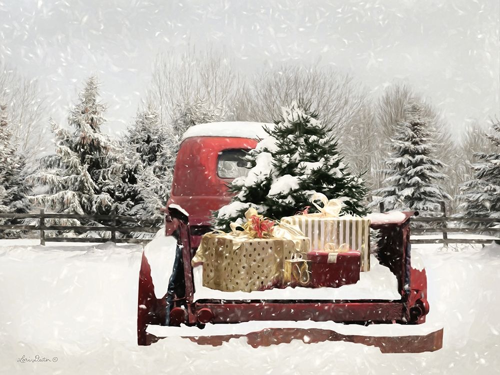 Snowy Presents art print by Lori Deiter for $57.95 CAD