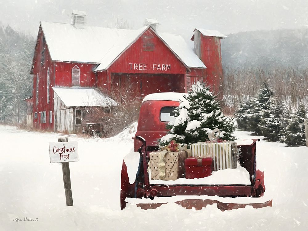 Tree Farm Christmas art print by Lori Deiter for $57.95 CAD