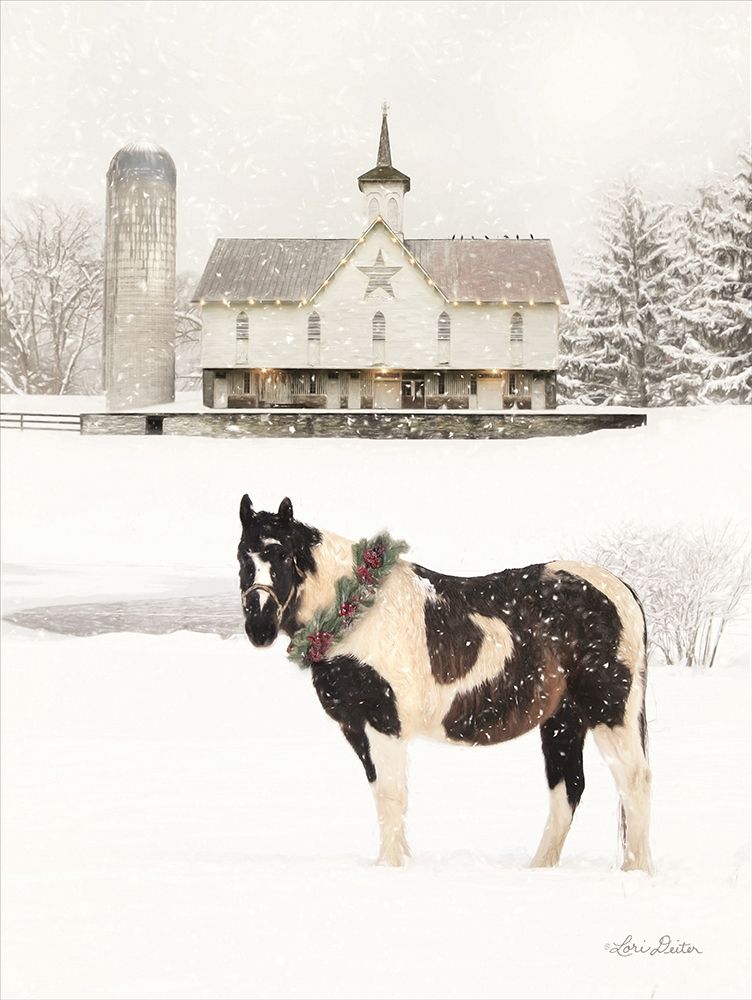 Ready for Christmas Horse art print by Lori Deiter for $57.95 CAD