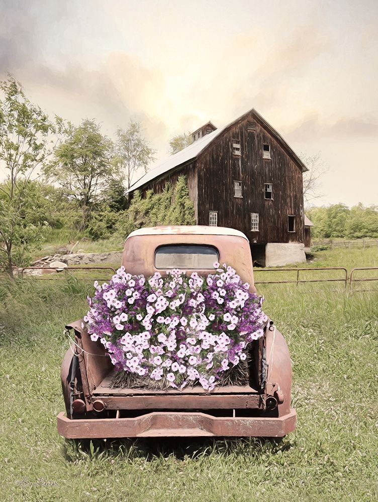Petunia Truck art print by Lori Deiter for $57.95 CAD