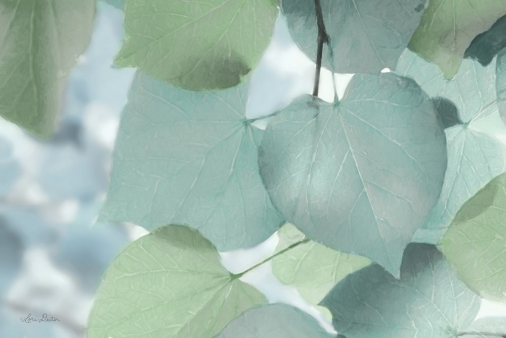 Aqua Leaves art print by Lori Deiter for $57.95 CAD