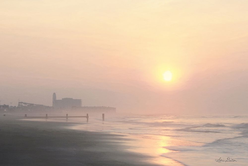 Ocean City Sunrise art print by Lori Deiter for $57.95 CAD