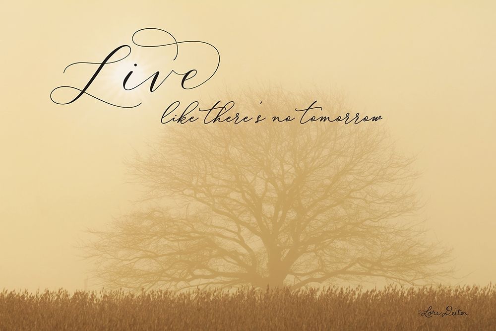 Live Like No Tomorrow art print by Lori Deiter for $57.95 CAD