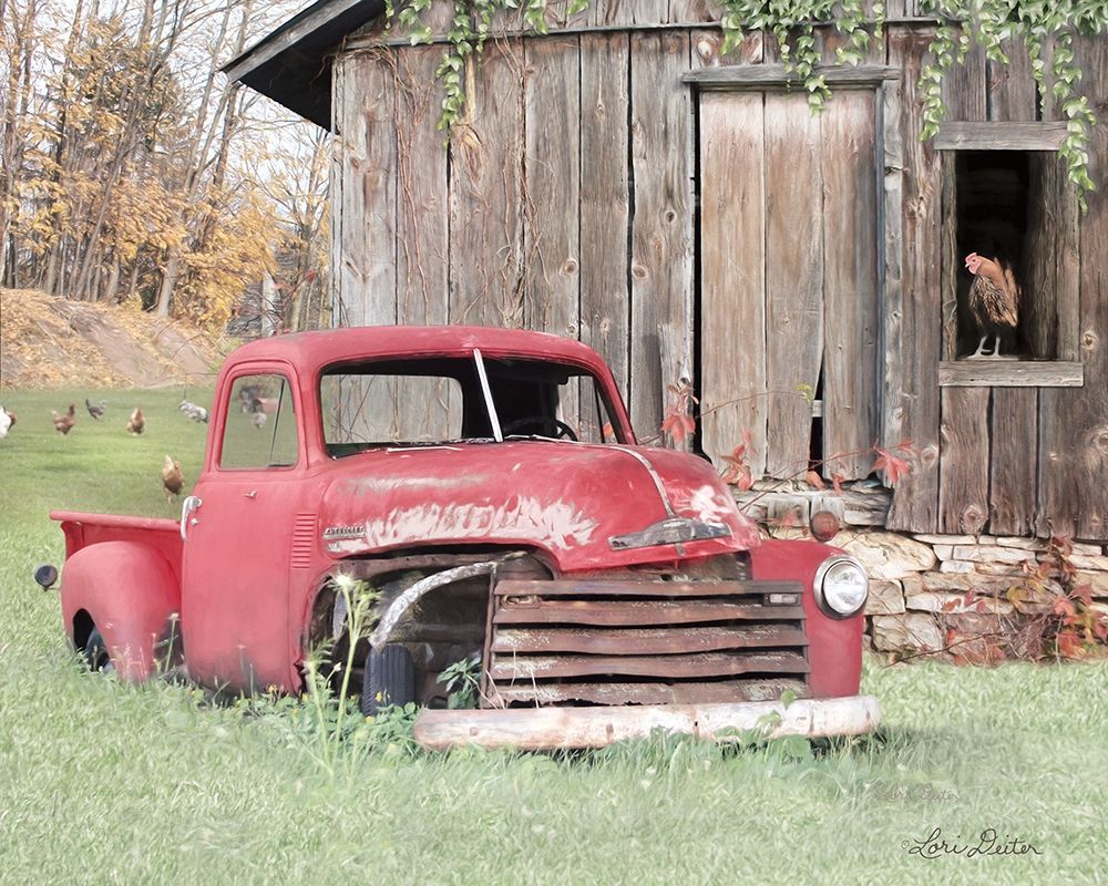 Red and Rusty I art print by Lori Deiter for $57.95 CAD