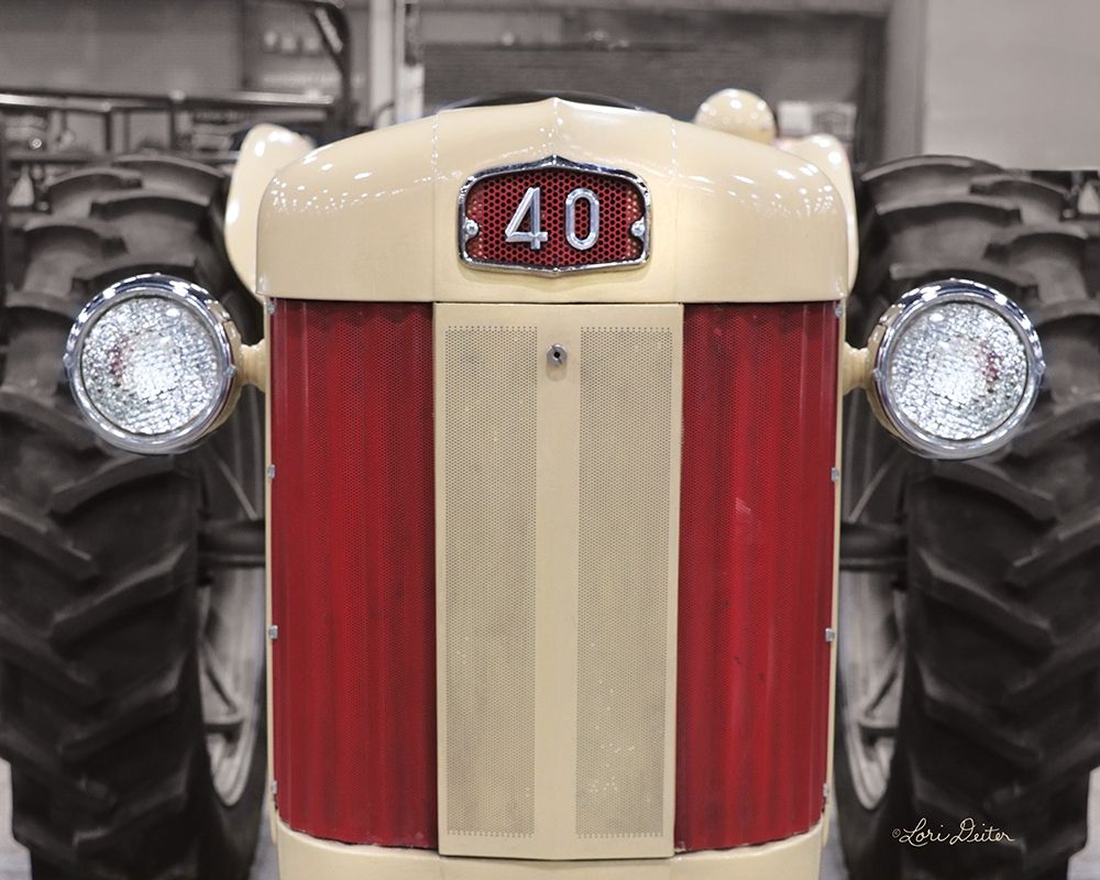 Tractor Close Up MF40 art print by Lori Deiter for $57.95 CAD