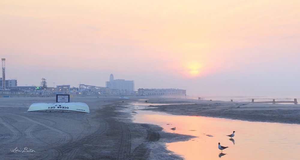 Ocean City Sunrise art print by Lori Deiter for $57.95 CAD