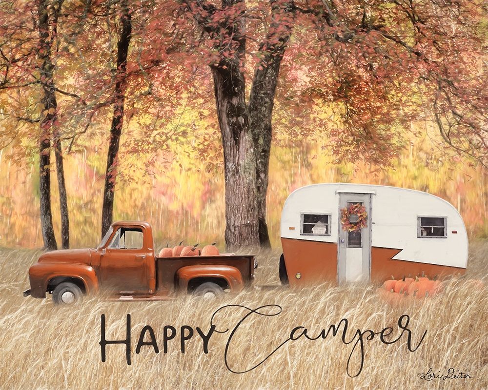 Fall Camping art print by Lori Deiter for $57.95 CAD