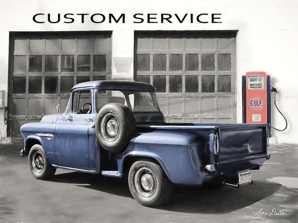 Gulf Service Station art print by Lori Deiter for $57.95 CAD