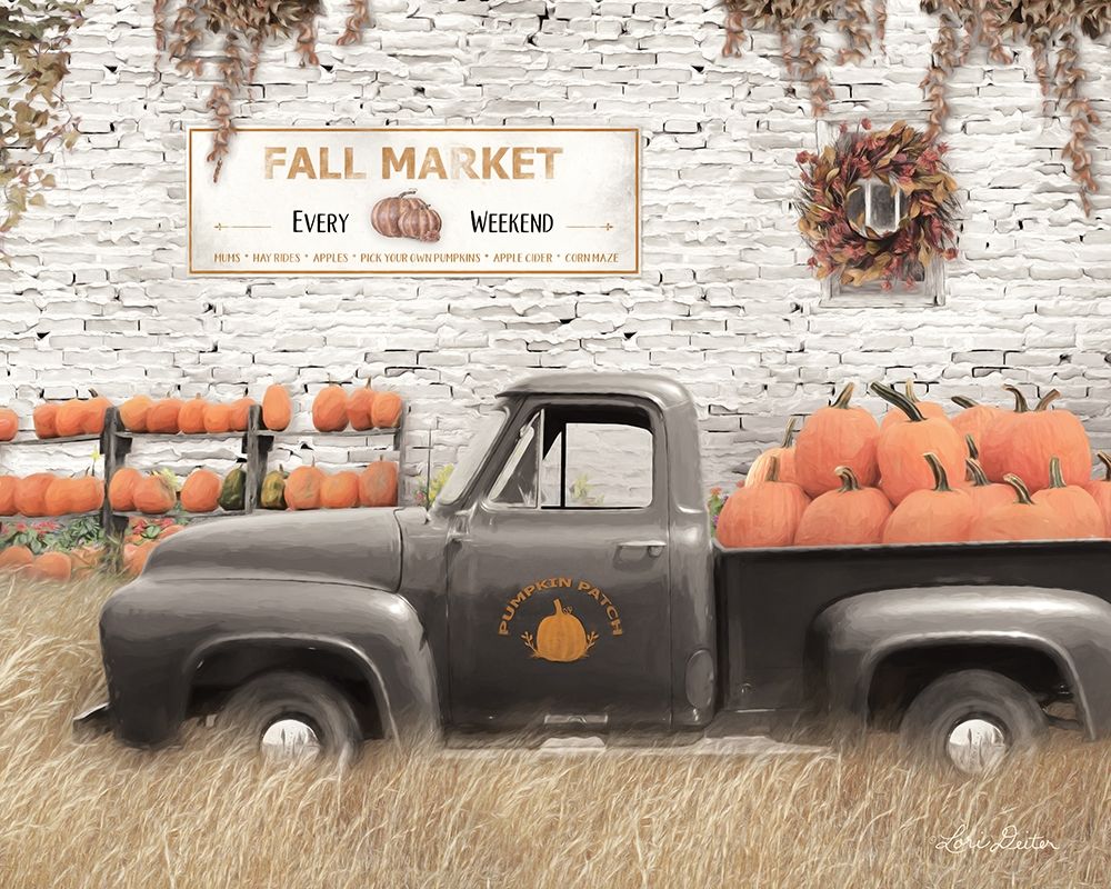 Fall Pumpkin Market art print by Lori Deiter for $57.95 CAD