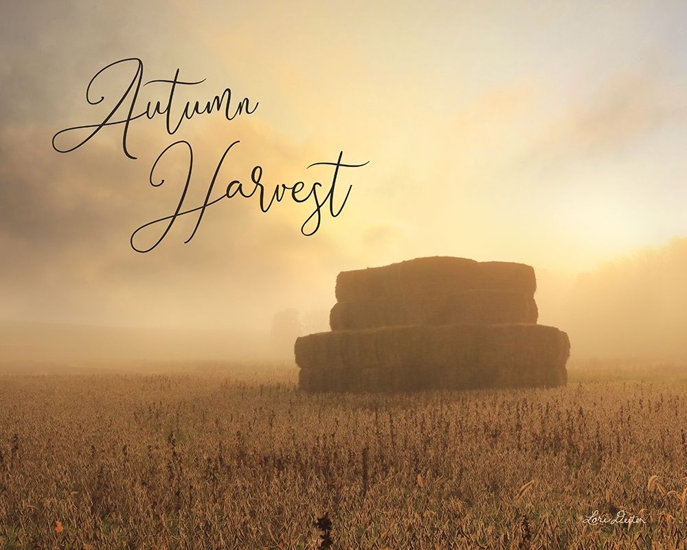 Autumn Hay Harvest art print by Lori Deiter for $57.95 CAD