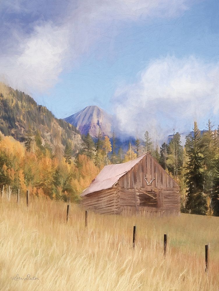 San Juan Hunting Cabin art print by Lori Deiter for $57.95 CAD