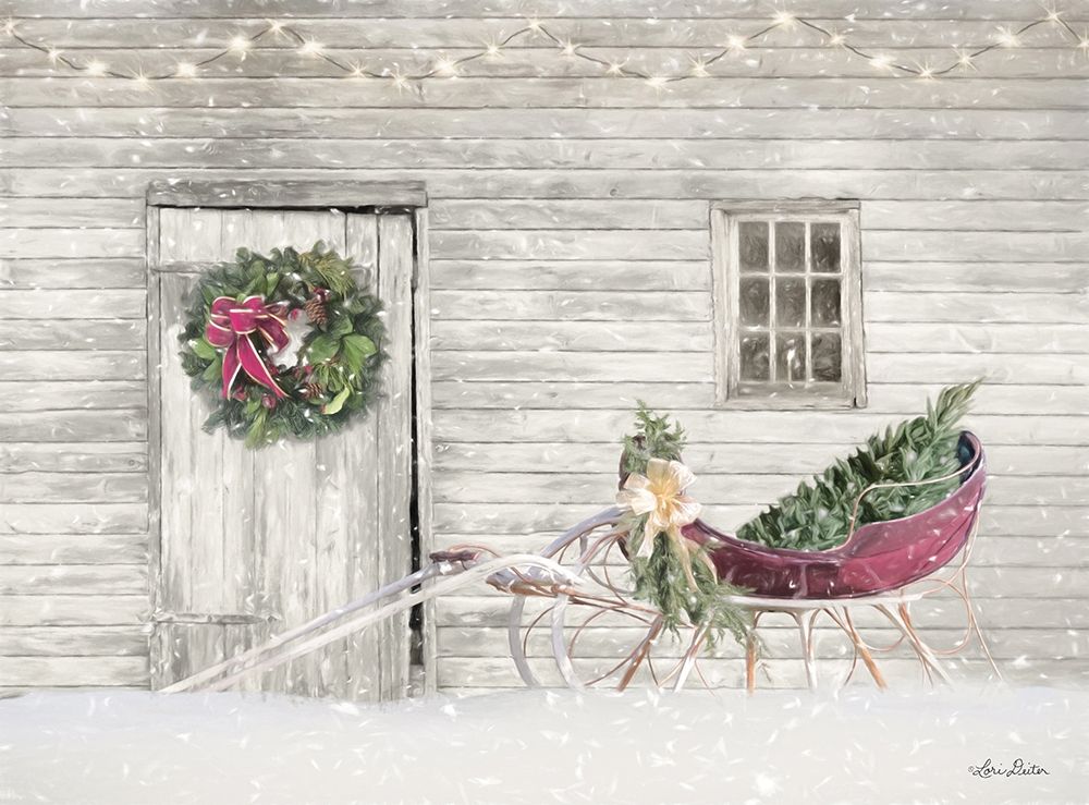Old Farm Christmas art print by Lori Deiter for $57.95 CAD