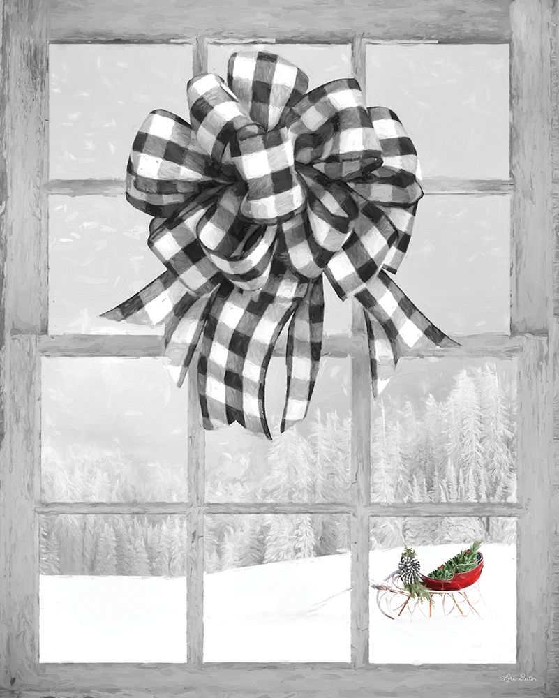 Christmas Sleigh with Bow art print by Lori Deiter for $57.95 CAD