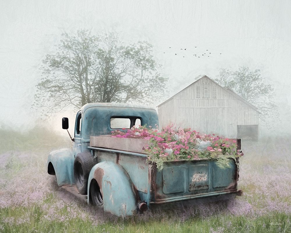 Truck Full of Flowers art print by Lori Deiter for $57.95 CAD