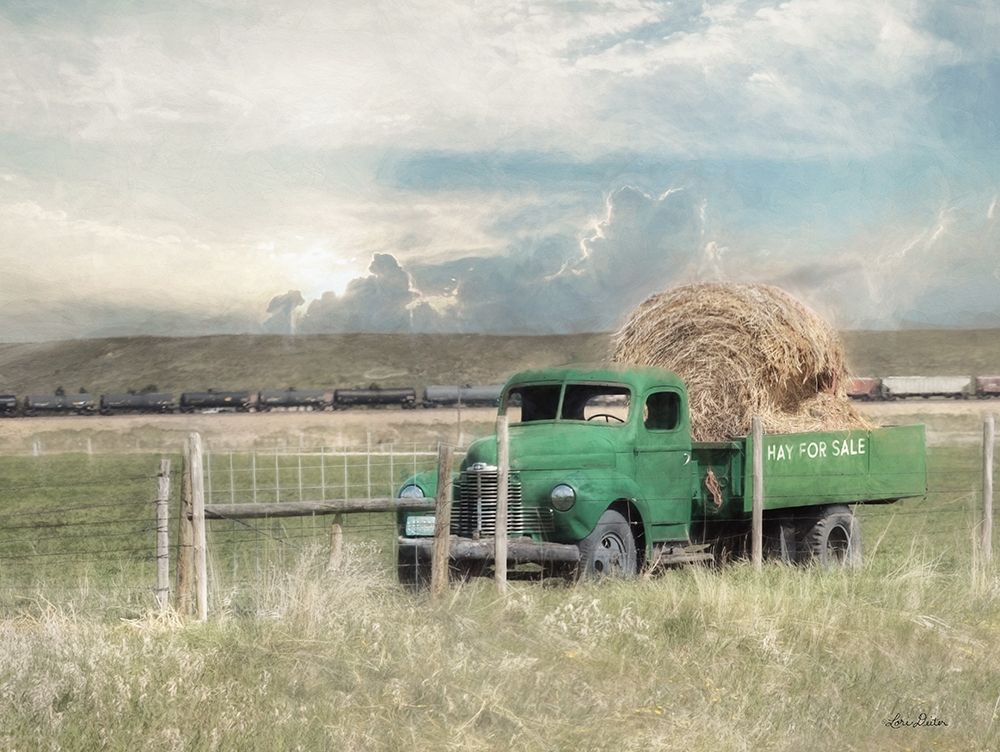 Hay for Sale art print by Lori Deiter for $57.95 CAD