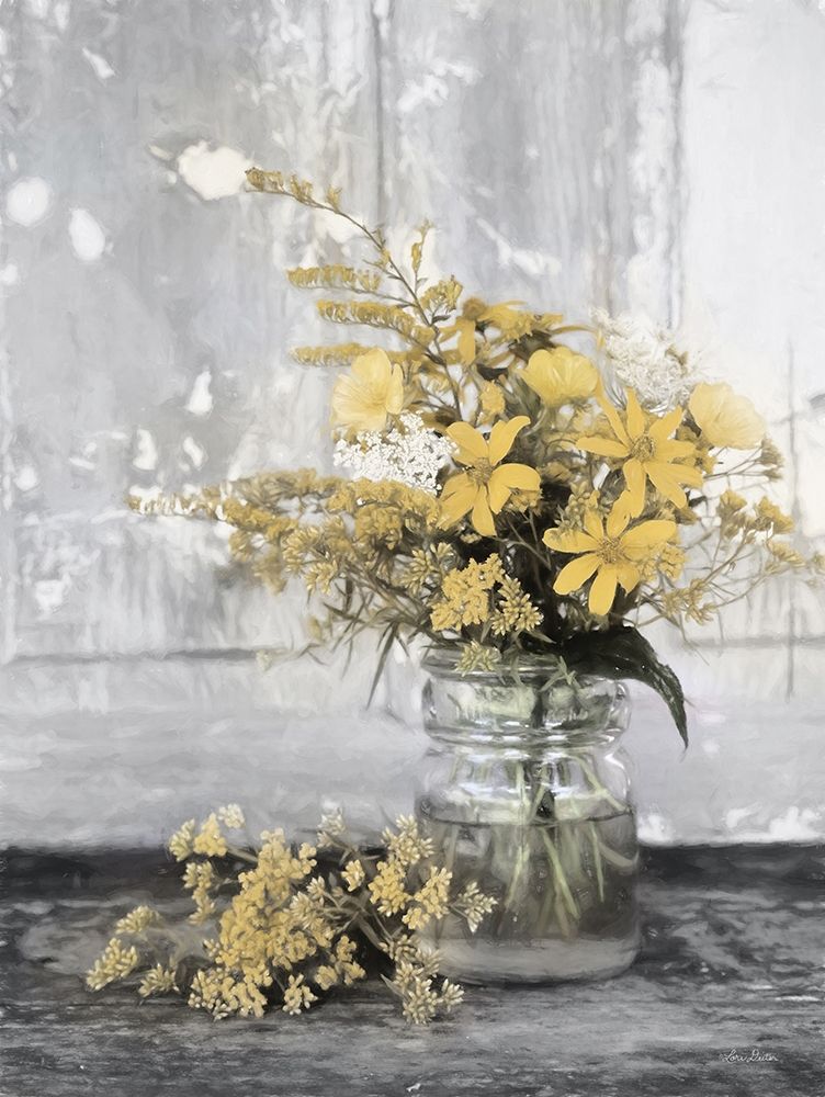 Gold Wildflowers II art print by Lori Deiter for $57.95 CAD