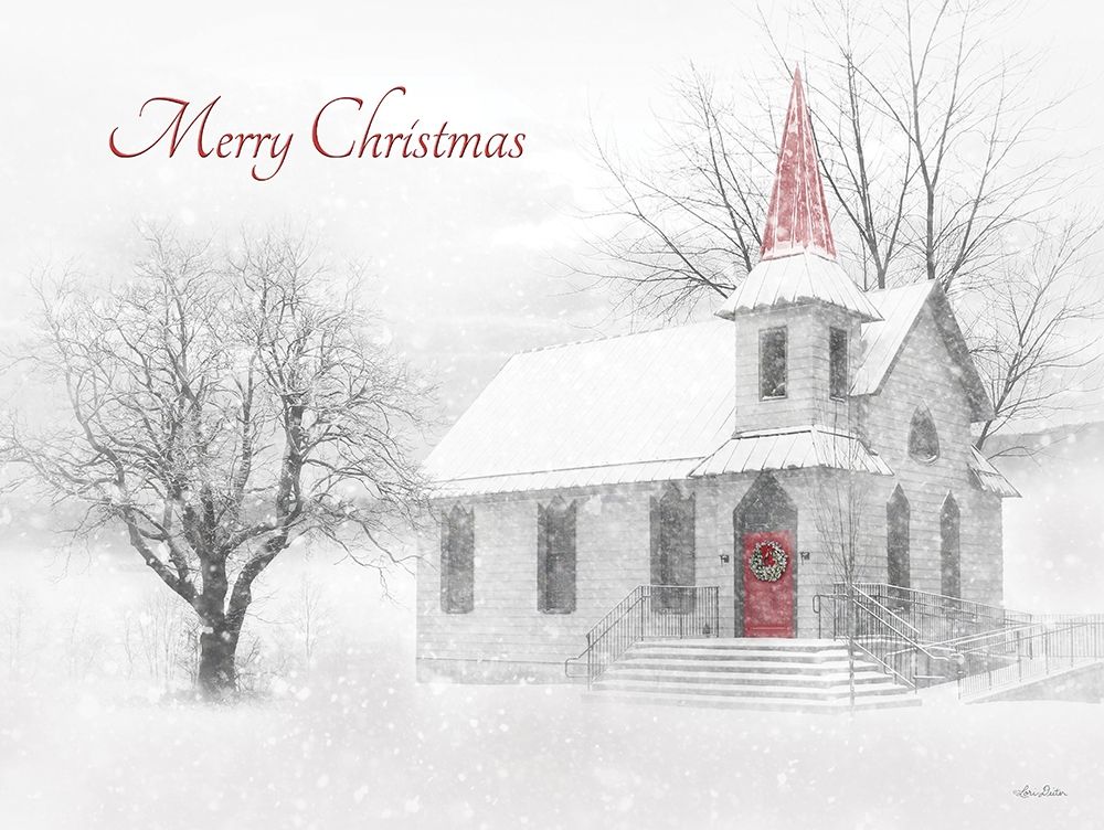 Snowy Chapel II art print by Lori Deiter for $57.95 CAD