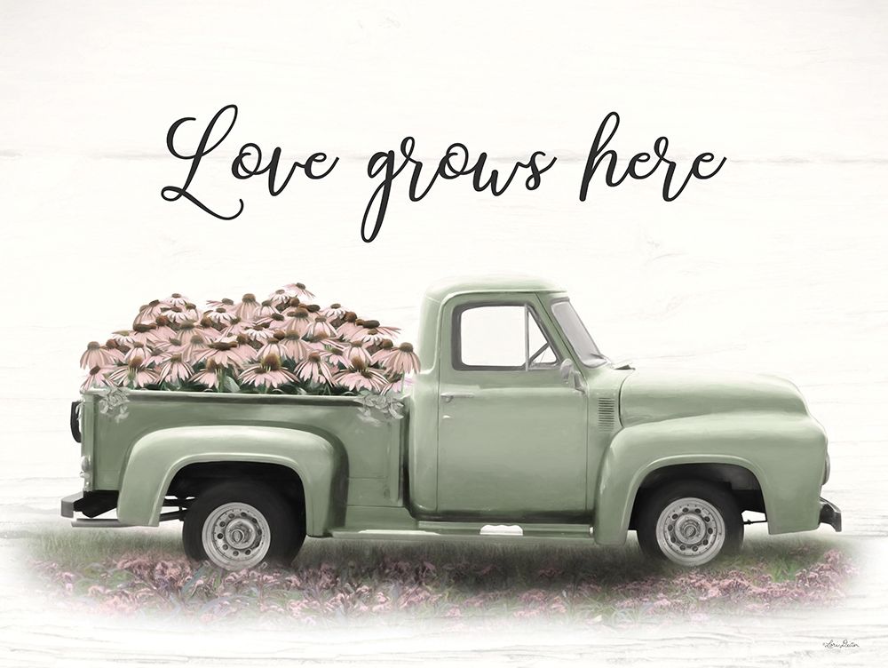 Sage Blush Truck art print by Lori Deiter for $57.95 CAD