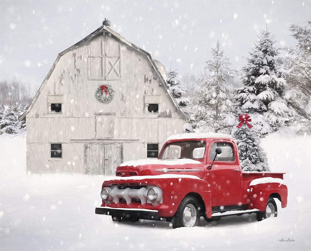 Red Christmas art print by Lori Deiter for $57.95 CAD