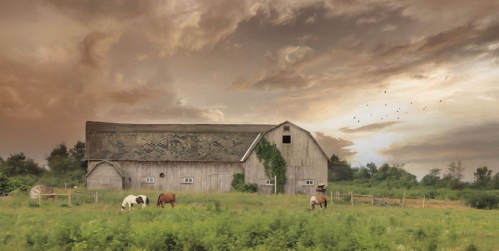 Sunset Grazing art print by Lori Deiter for $57.95 CAD