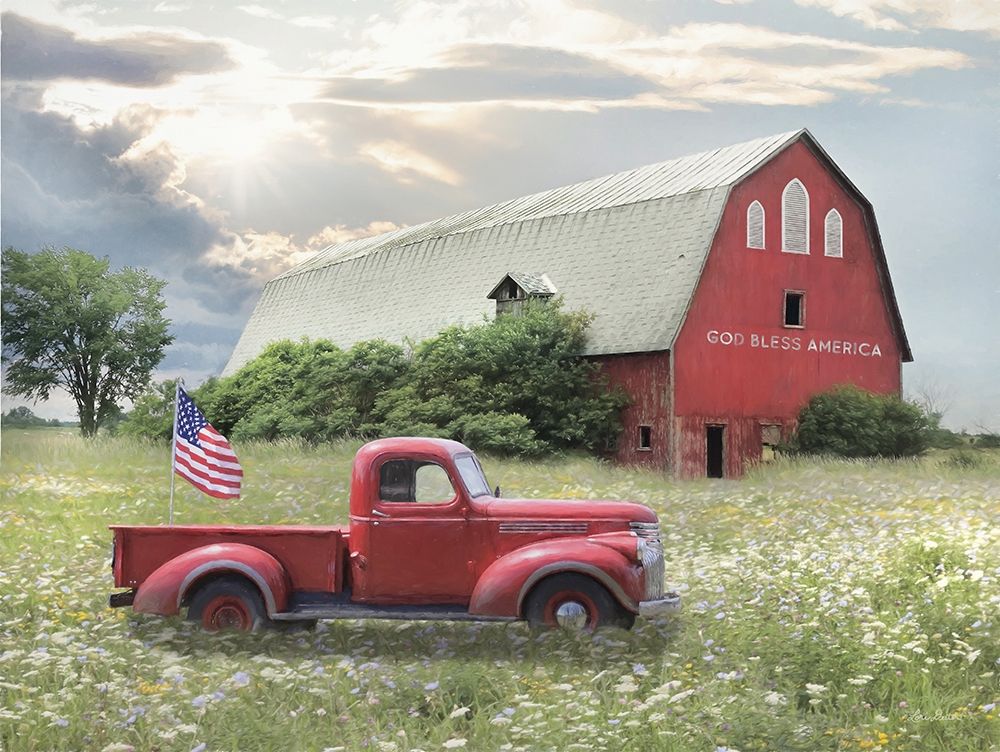 God Bless America art print by Lori Deiter for $57.95 CAD