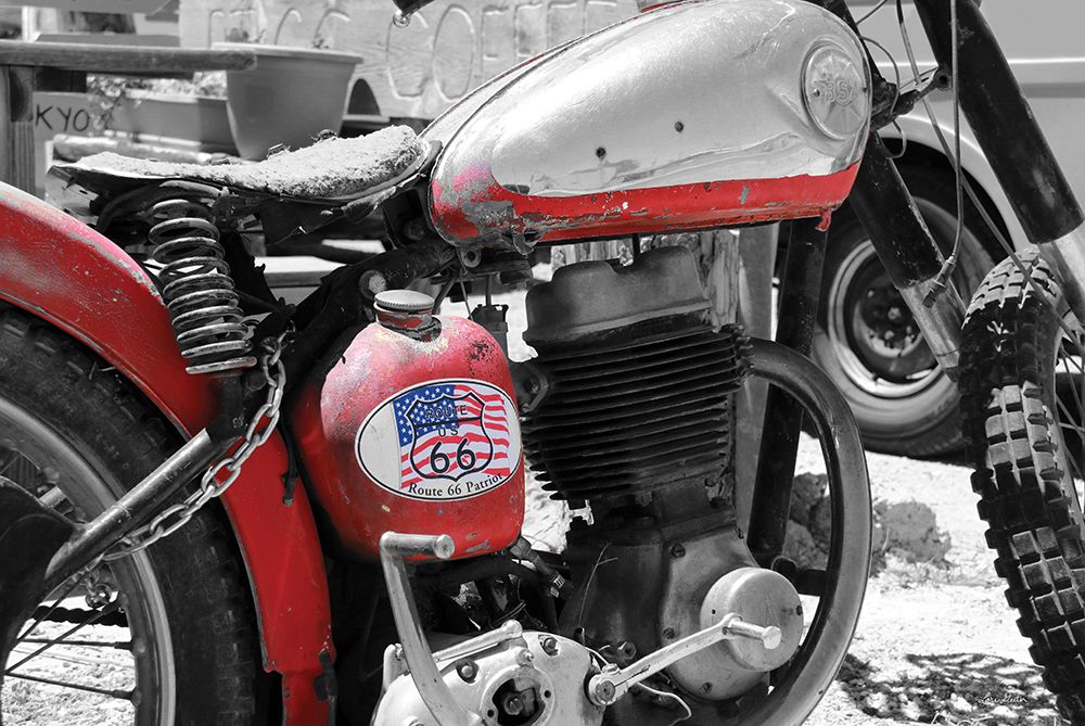 Route 66 Motorcycle art print by Lori Deiter for $57.95 CAD