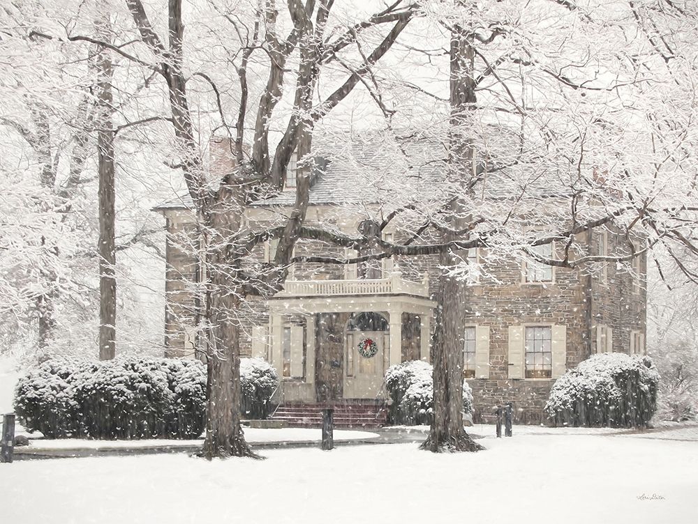 Winter Home at Christmas art print by Lori Deiter for $57.95 CAD