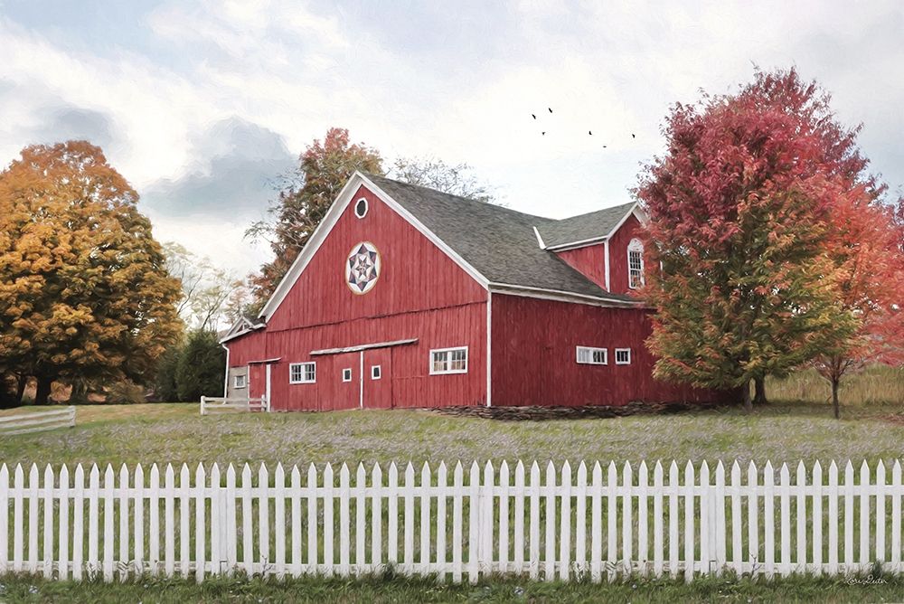 Fall Barn art print by Lori Deiter for $57.95 CAD