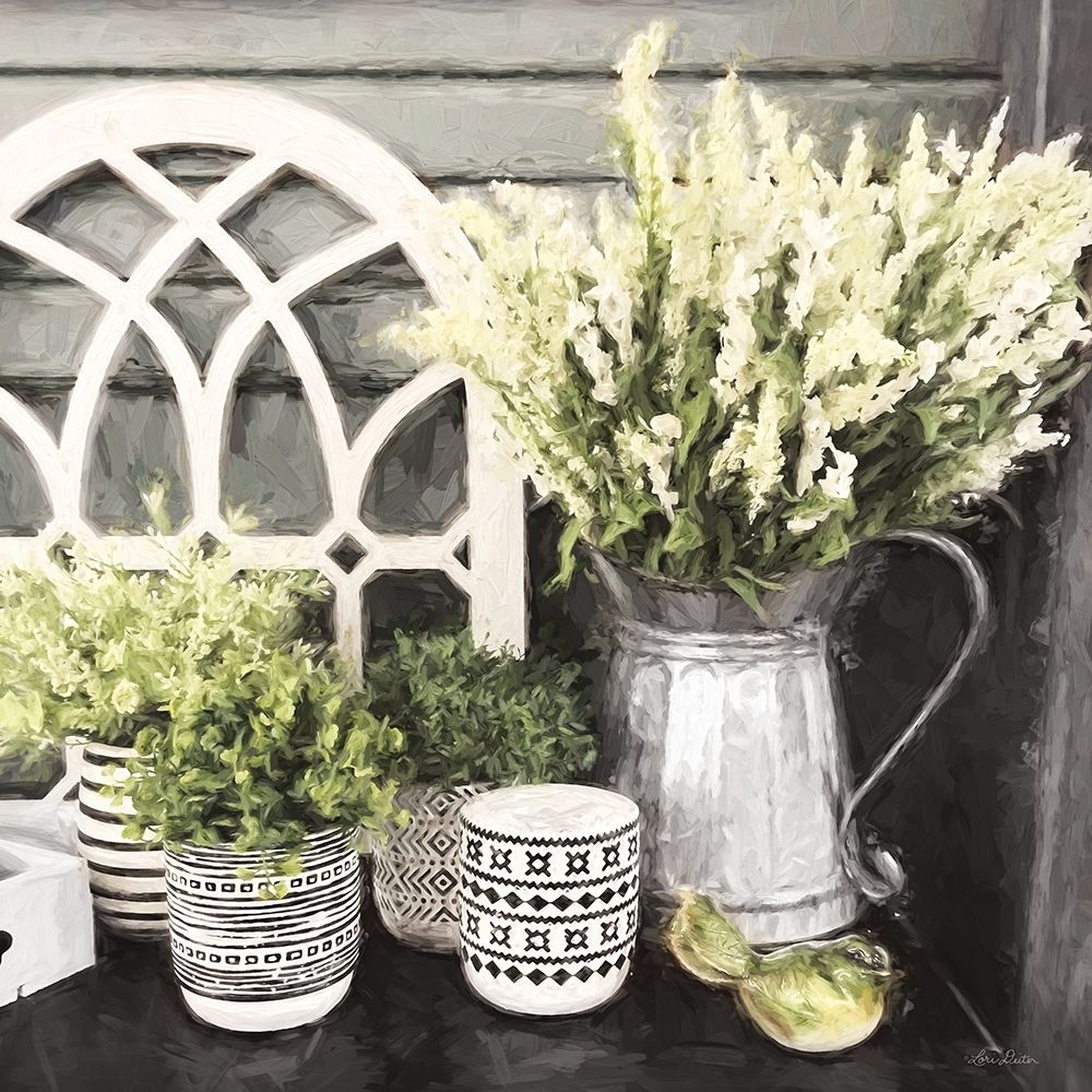 Black and Green Still Life art print by Lori Deiter for $57.95 CAD