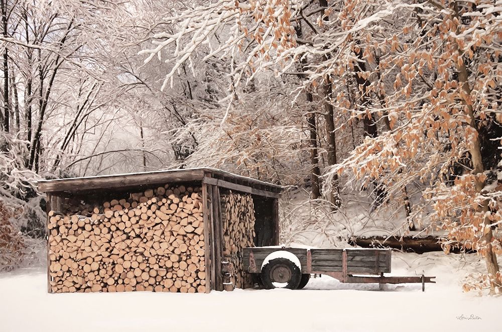 Firewood Shed art print by Lori Deiter for $57.95 CAD