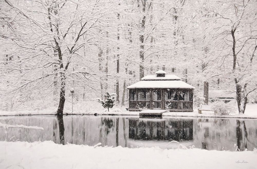 Winter Gazebo art print by Lori Deiter for $57.95 CAD