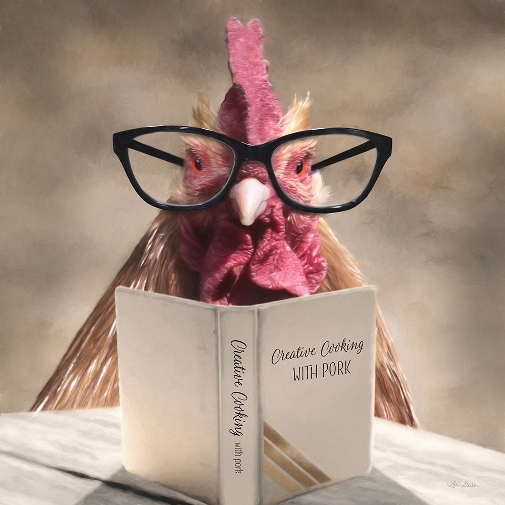 Creative Cooking Chicken art print by Lori Deiter for $57.95 CAD