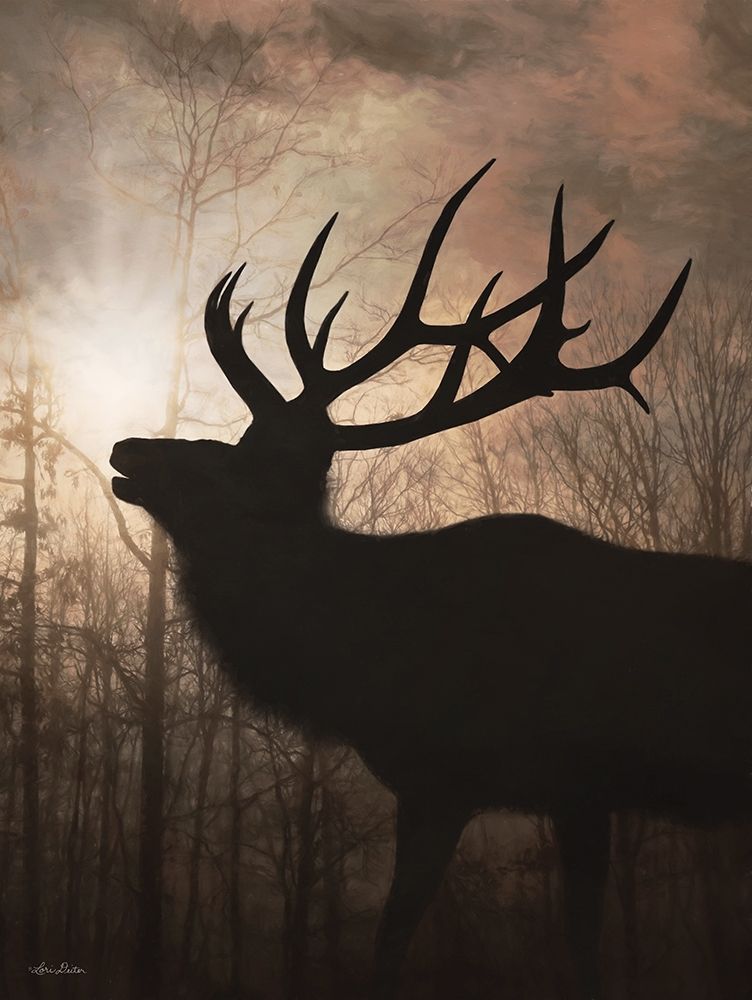 Elk Sunrise II art print by Lori Deiter for $57.95 CAD