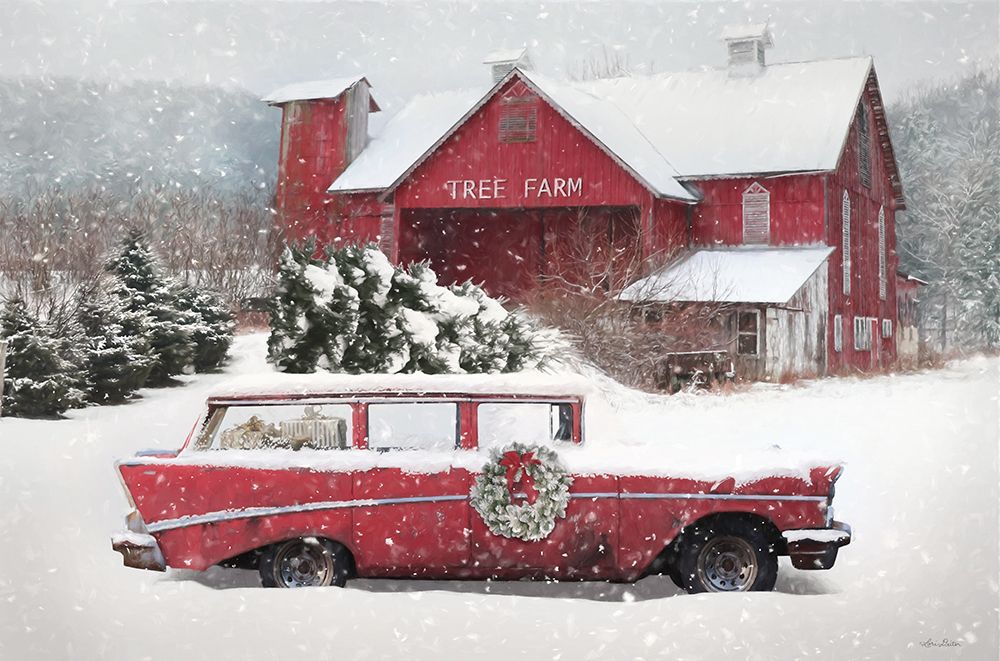 Christmas Memories at the Tree Farm art print by Lori Deiter for $57.95 CAD