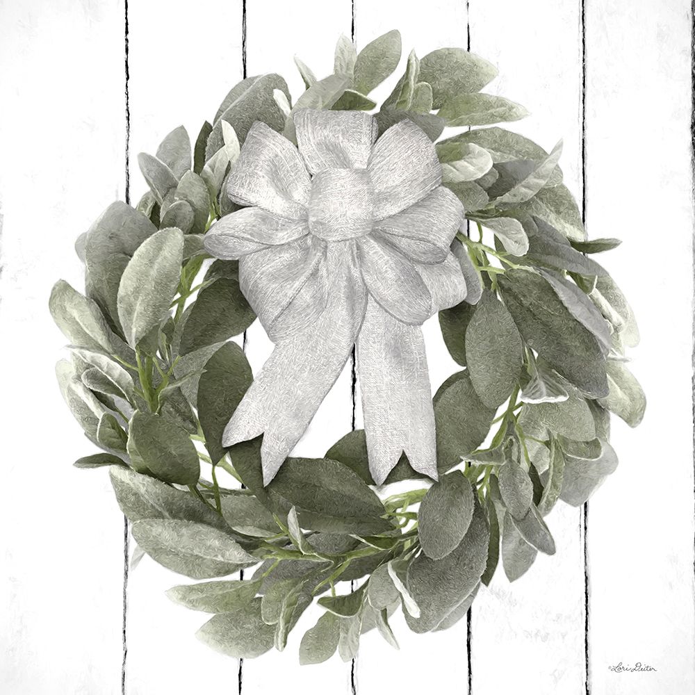 Lambs Ear Wreath art print by Lori Deiter for $57.95 CAD