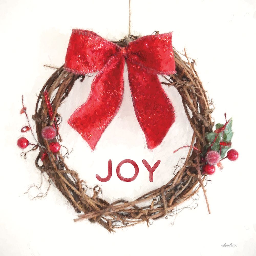 Joy Vine Wreath art print by Lori Deiter for $57.95 CAD