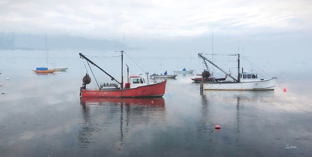 Maine Lobster Boats art print by Lori Deiter for $57.95 CAD