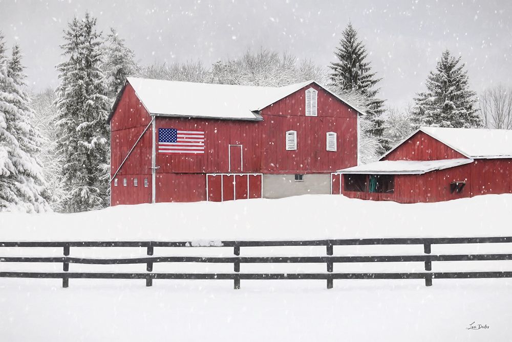 Winter Barn art print by Lori Deiter for $57.95 CAD