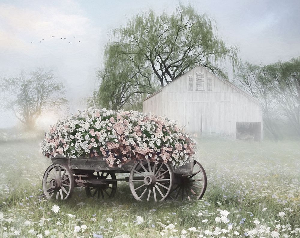 Weathered Wagon in Bloom art print by Lori Deiter for $57.95 CAD